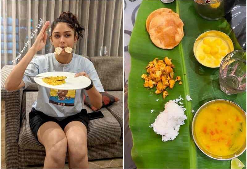 Desi foods Mrunal Thakur does