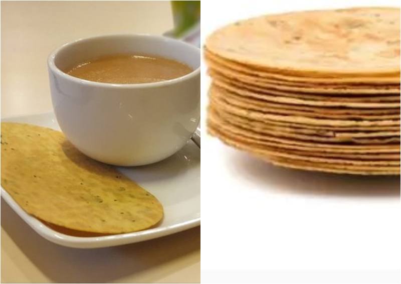 Khakra with chai healthy indian snacks