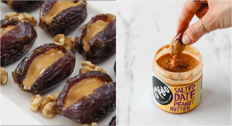 Peanut butter with dates healthy evening weight loss snacks