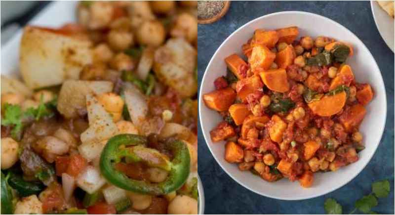 Sweet Potato chole Healthy Evening Snacks For Weight Loss